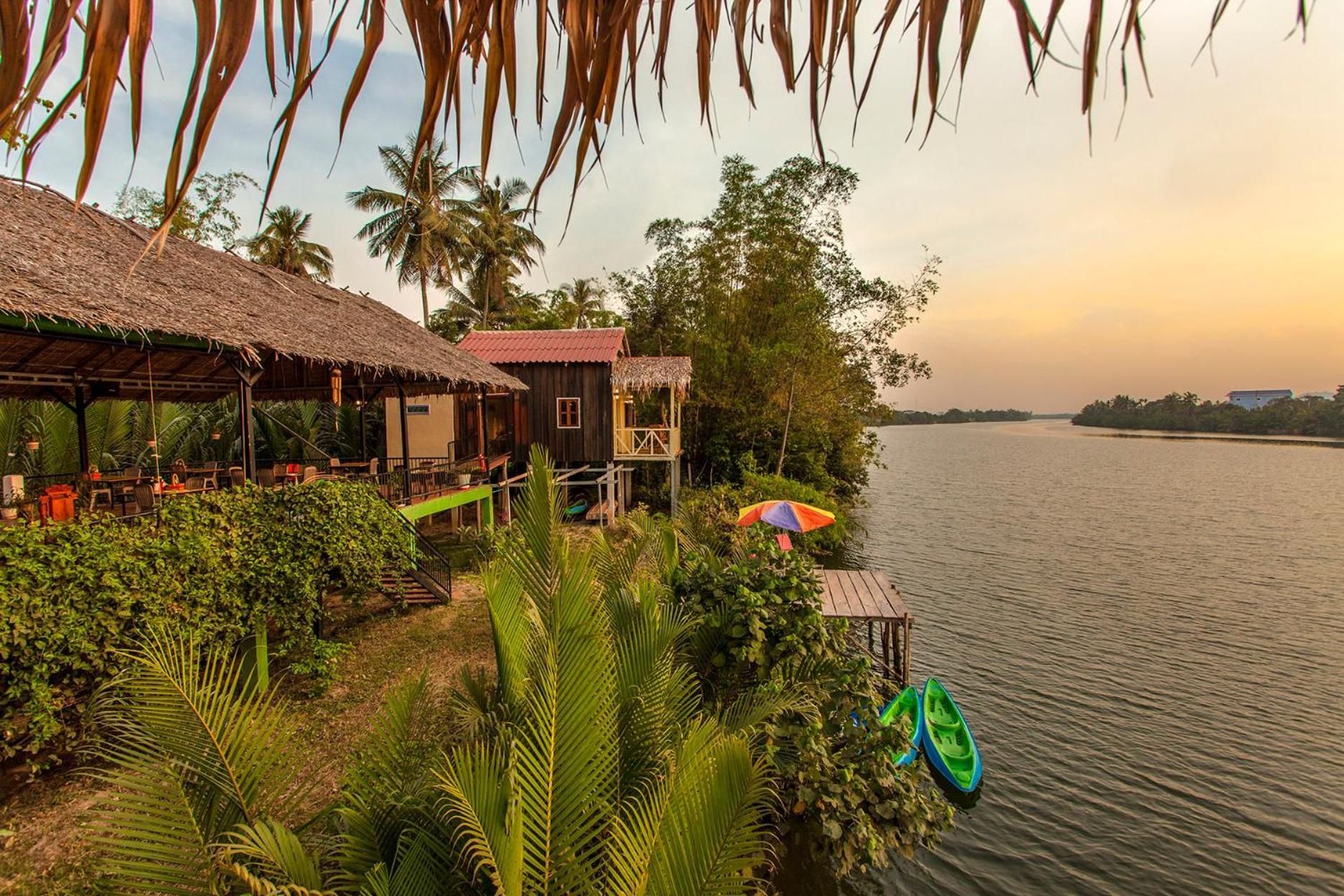 Green Mango Bungalows Kampot Buitenkant foto
